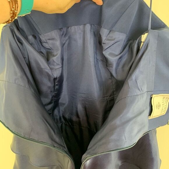 Roland Nivelais Blue Silk Ball Gown 12. 100% Silk. - Picture 8 of 8